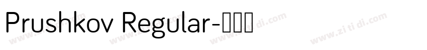 Prushkov Regular字体转换